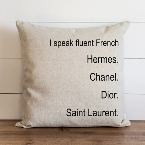 fluent french - cushion