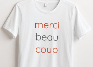 merci beau coup women's cotton t-shirt
