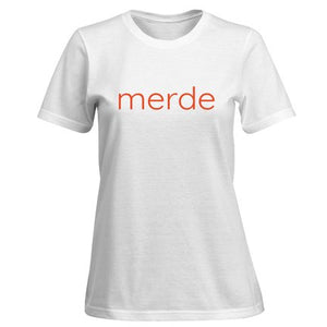 merde women's cotton t-shirt